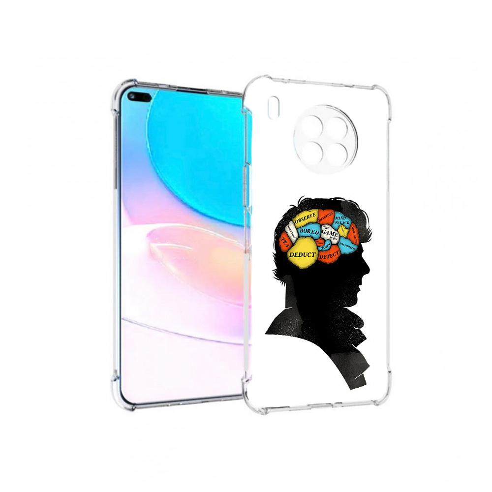 Чехол задняя-панель-накладка-бампер MyPads темный рисунок для Huawei Nova 8i