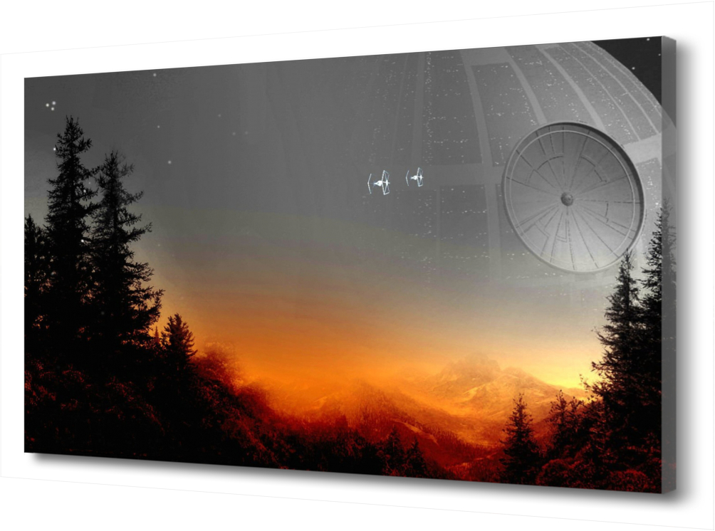 

Картина на холсте Звездные войны. Звезда смерти PRC-1590 (45x30см). Натуральный холст