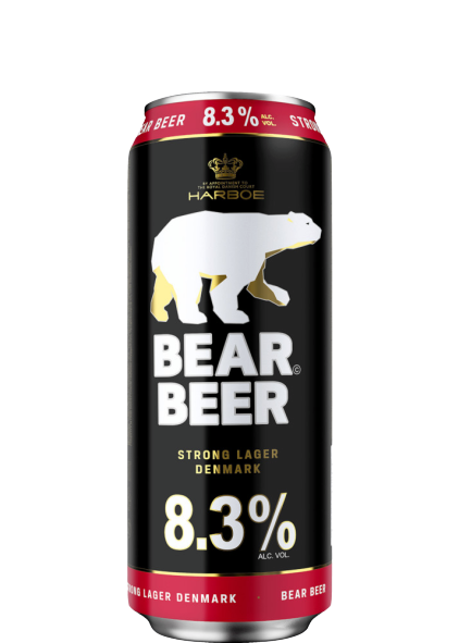 фото Пиво bear beer strong lager светлое 8,3% 0,45 л