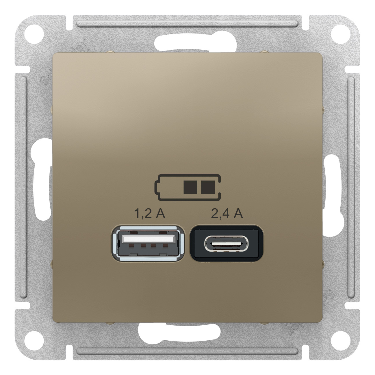 

USB розетка Systeme Electric ATN000539.6, 6шт, Золотистый