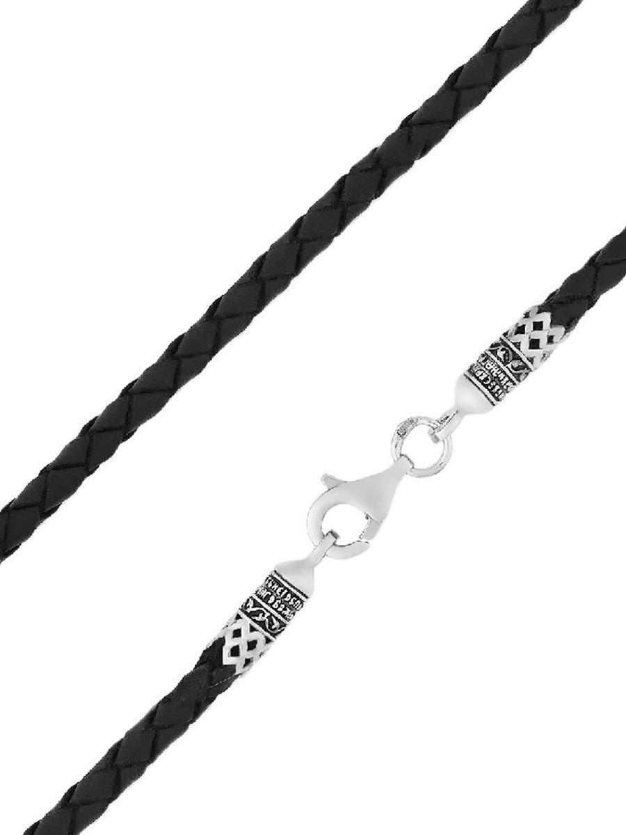 

Шнурок из серебра и натуральной кожи 70 см TOP CRYSTAL 40592001, 40592001