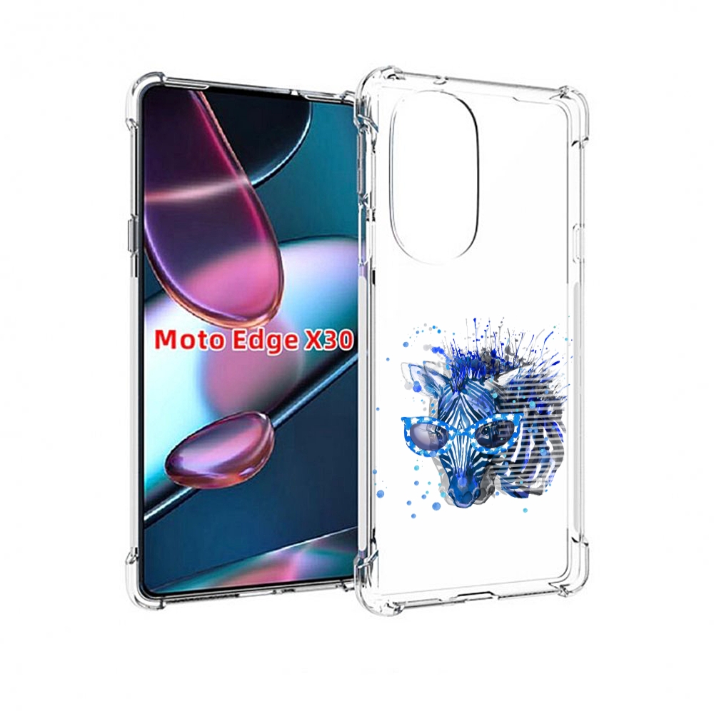 

Чехол MyPads расплывчатая зебра для Motorola Moto Edge X30, Прозрачный, Tocco