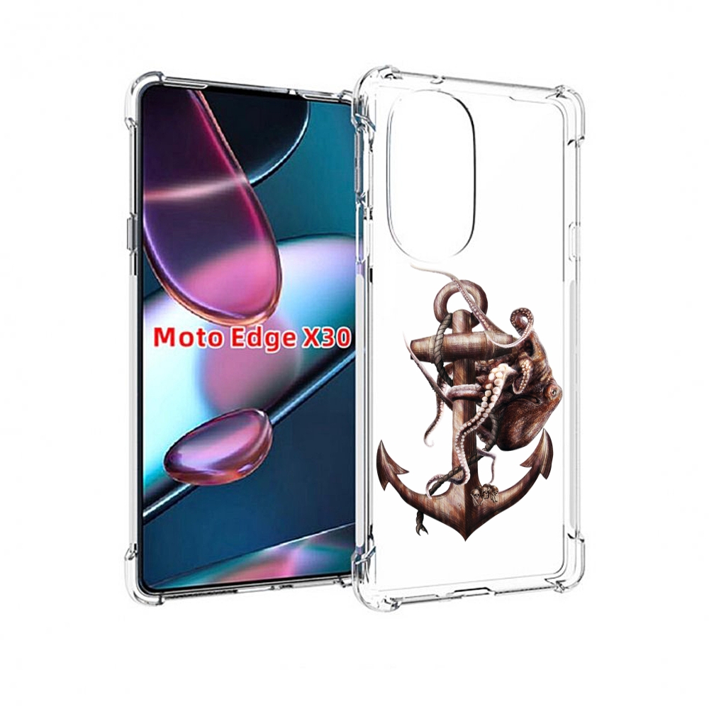 

Чехол MyPads ржавый якорь для Motorola Moto Edge X30, Прозрачный, Tocco