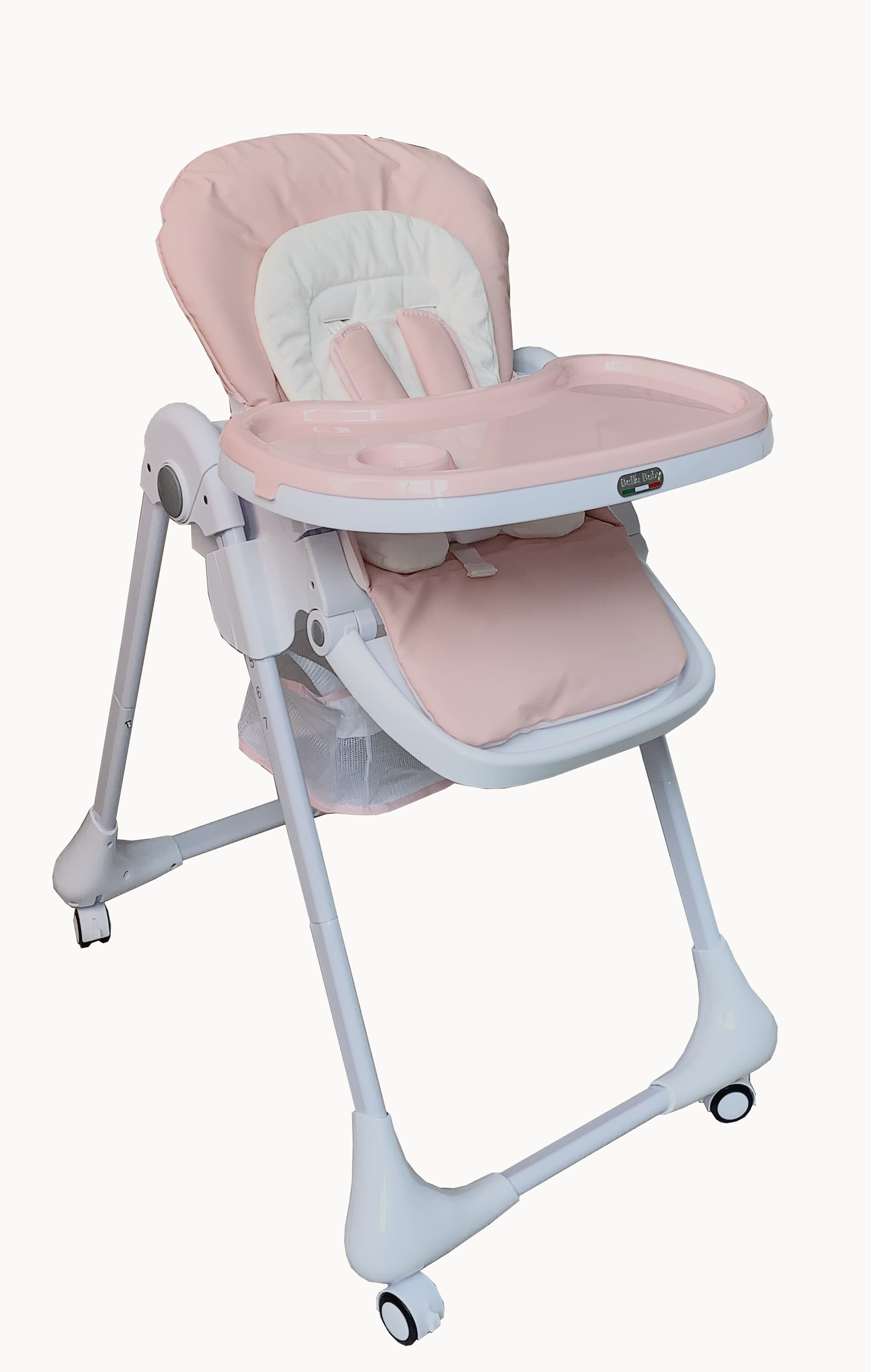 Детский стульчик для кормления BellaBaby B-003S розовый