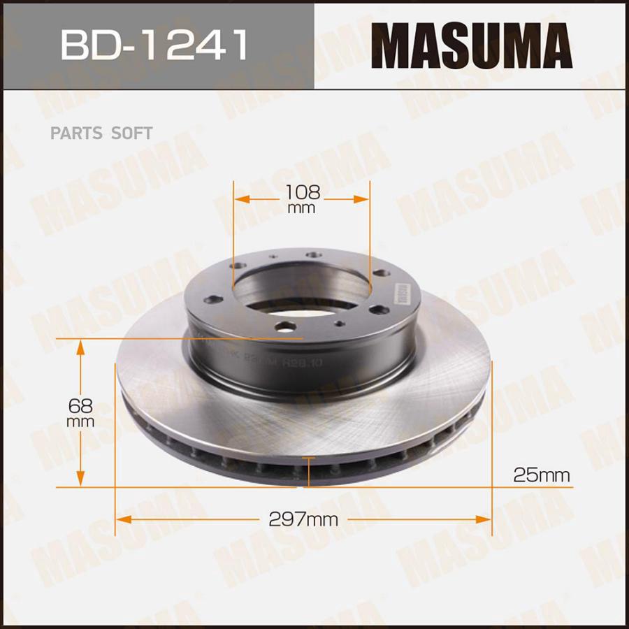 

Диск тормозной MASUMA front HILUX/ KUN15 [уп.2]