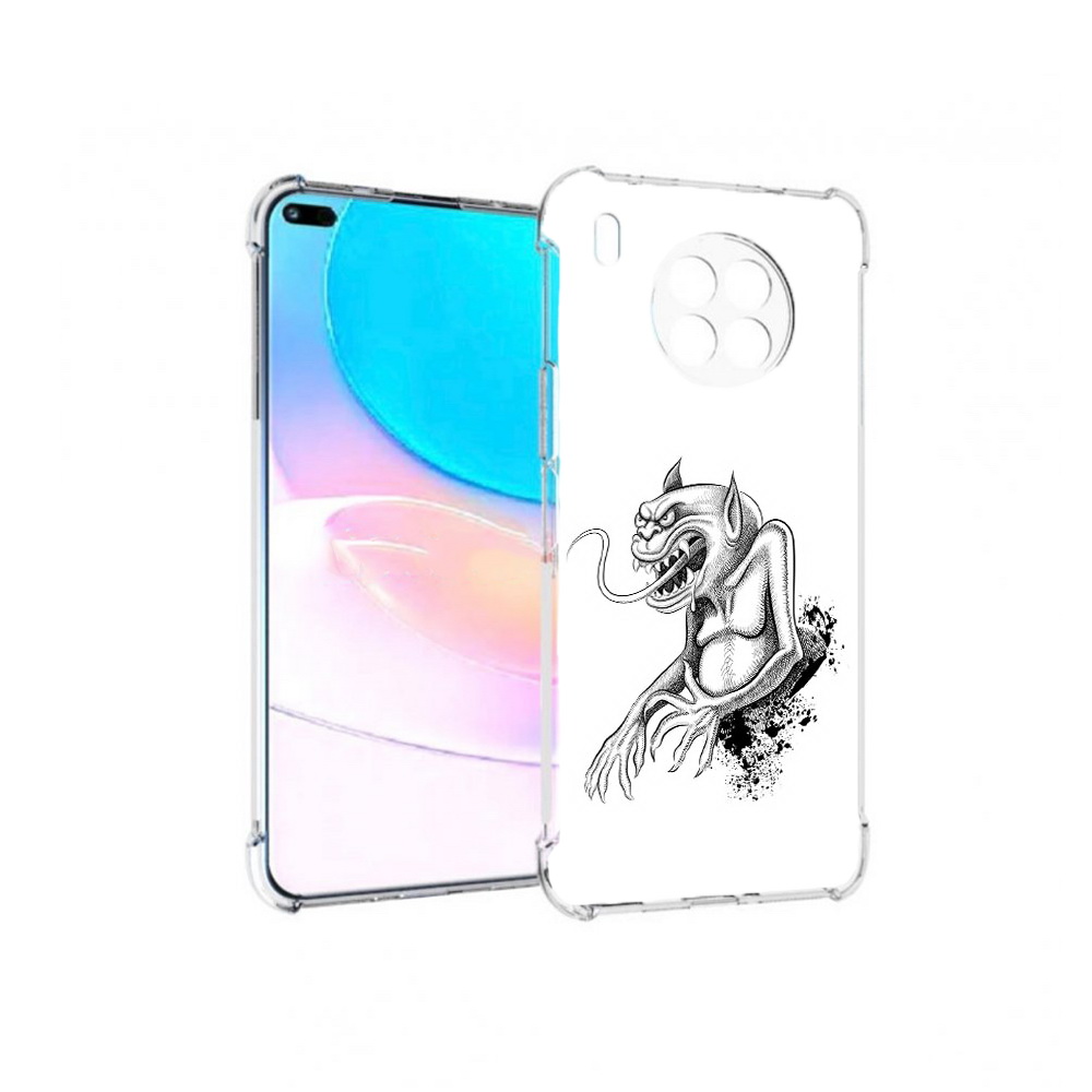 Чехол задняя-панель-накладка-бампер MyPads чорт для Huawei Nova 8i