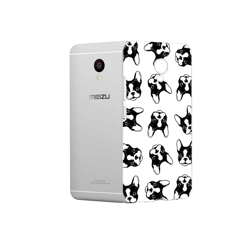 

Чехол MyPads Tocco для Meizu M3 черно белые собачки (PT46043.81.683), Прозрачный, Tocco