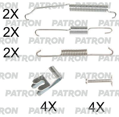 

PATRON PSRK0211 Комплект монтажный тормозных колодок барабанных FORD FIESTA VI 08-\ MAZDA