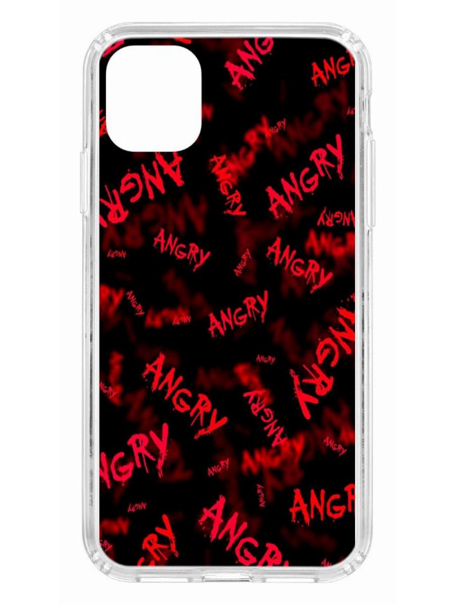 Противоударный чехол для Apple iPhone 11 КRUЧЕ Print Angry прозрачный с рисунком