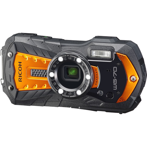 фото Фотоаппарат цифровой компактный ricoh wg-70 orange/black
