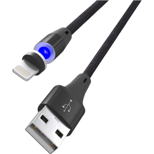 фото Кабель магнитный usb2.0 am-lightning ritmix rcc-522 1м чёрный rirmix