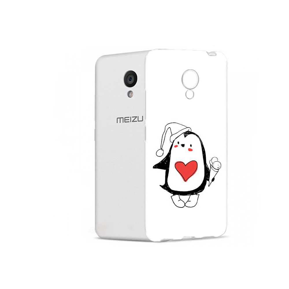 

Чехол MyPads Tocco для Meizu M5 Пингвин с мороженым (PT62224.82.135), Прозрачный, Tocco