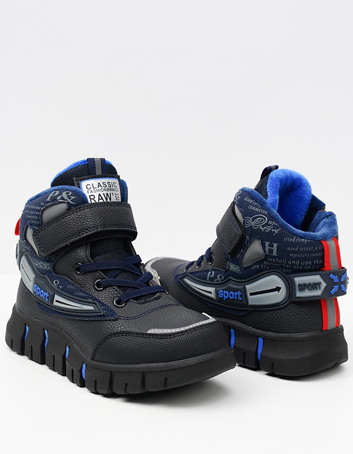 Ботинки детские Wenling chaoquan shoes co. LTD 140-00005, черный, 33