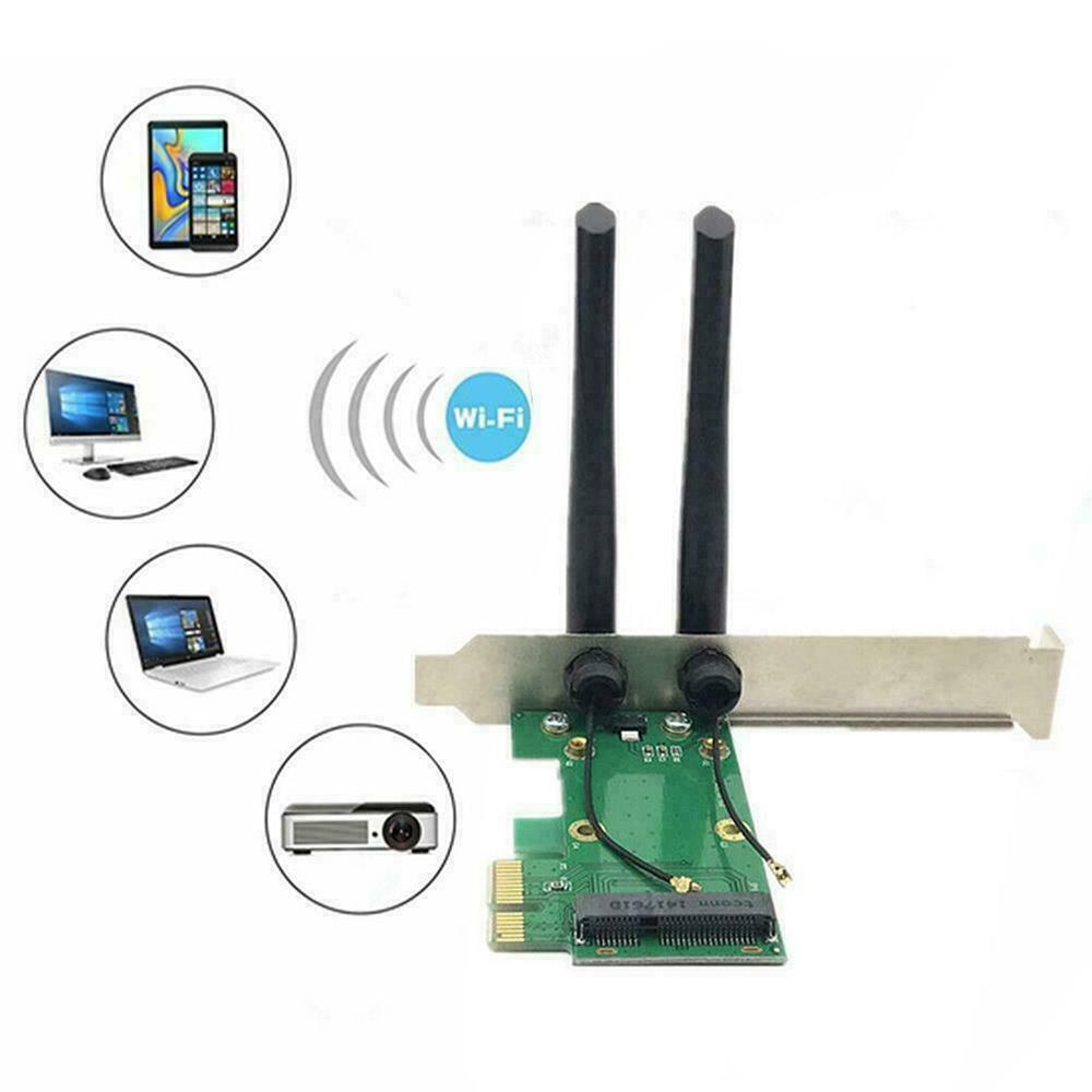 

Приемник Wi-Fi NoBrand для ноутбука; для компьютера Mini PCI-e, Зеленый;белый