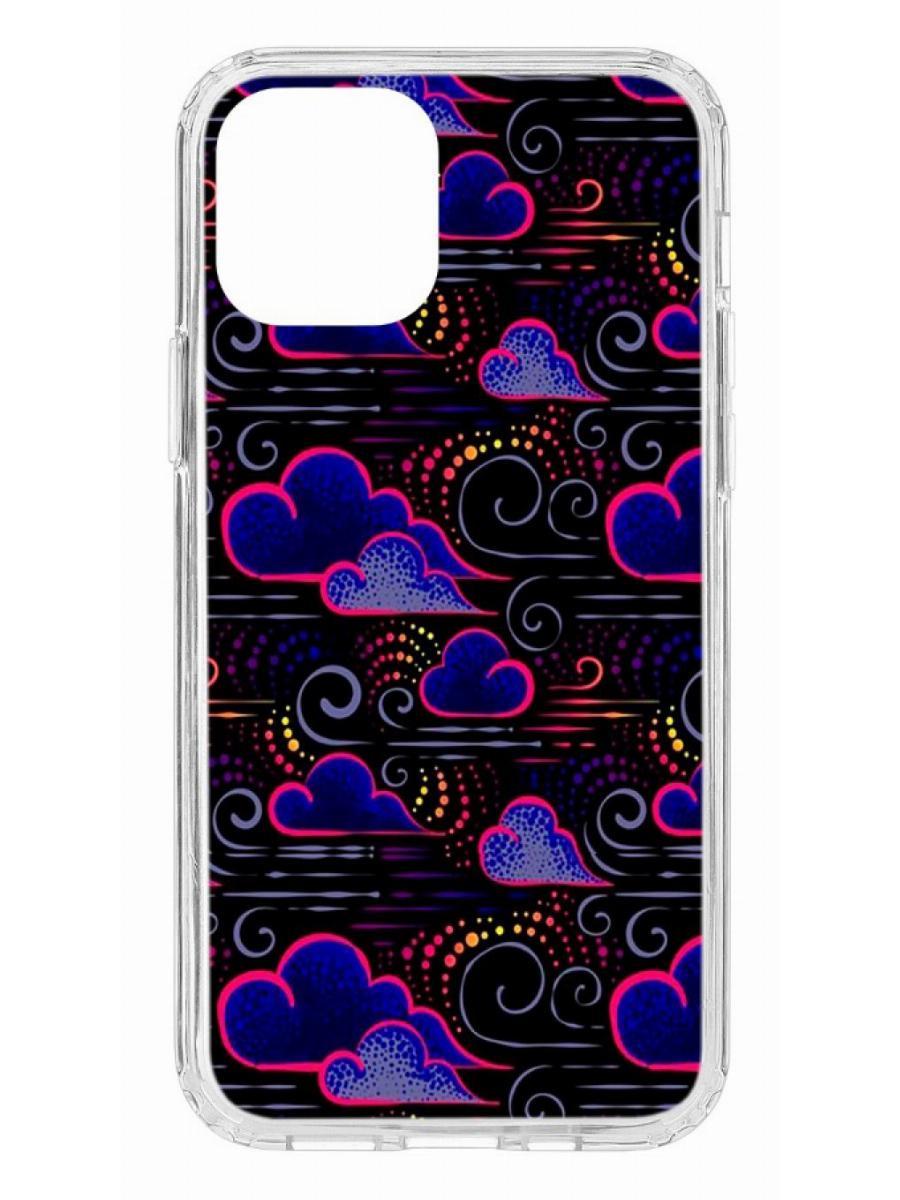 фото Противоударный чехол для apple iphone 12/12 pro кruче print dreams прозрачный с рисунком