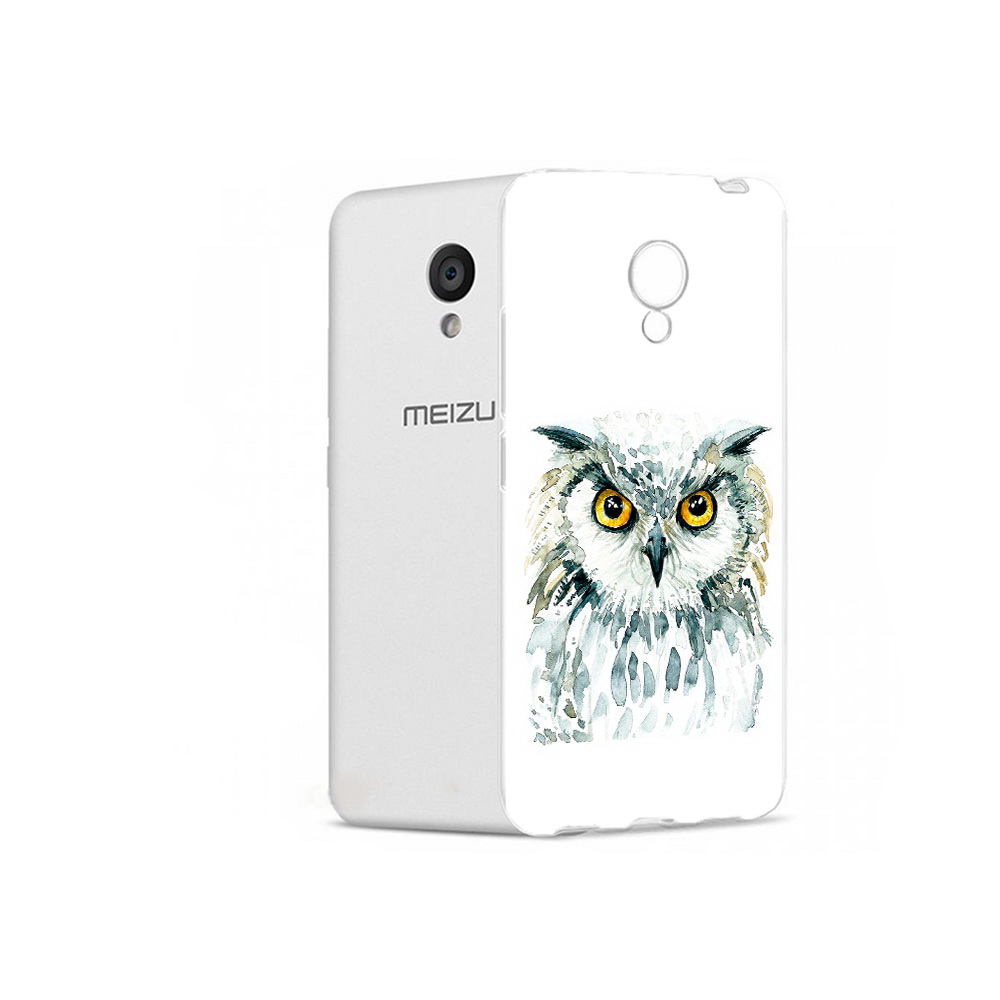 

Чехол MyPads Tocco для Meizu M5 Серьезная сова (PT62224.82.156), Прозрачный, Tocco