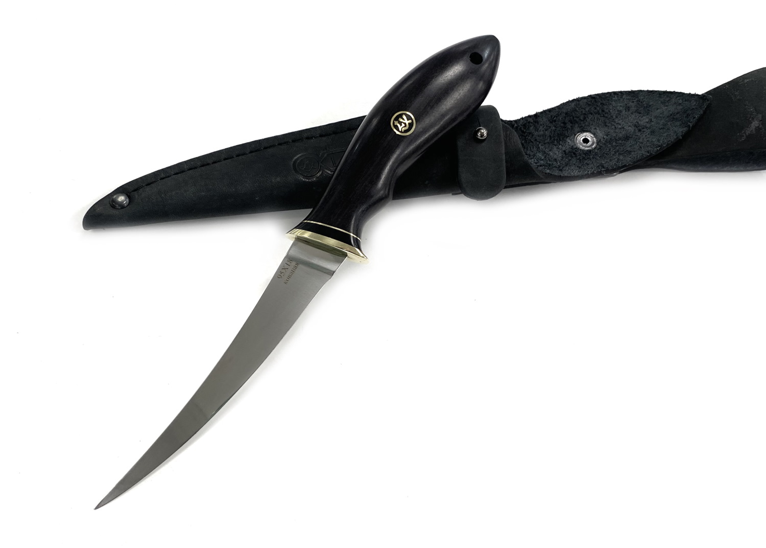 Нож Lemax Филейный сталь 95х18, граб