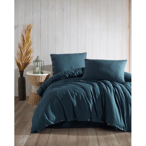 

Комплект постельного белья LIMASSO HOME CONCEPT евро PARADISSO темно-синий, PARADISSO