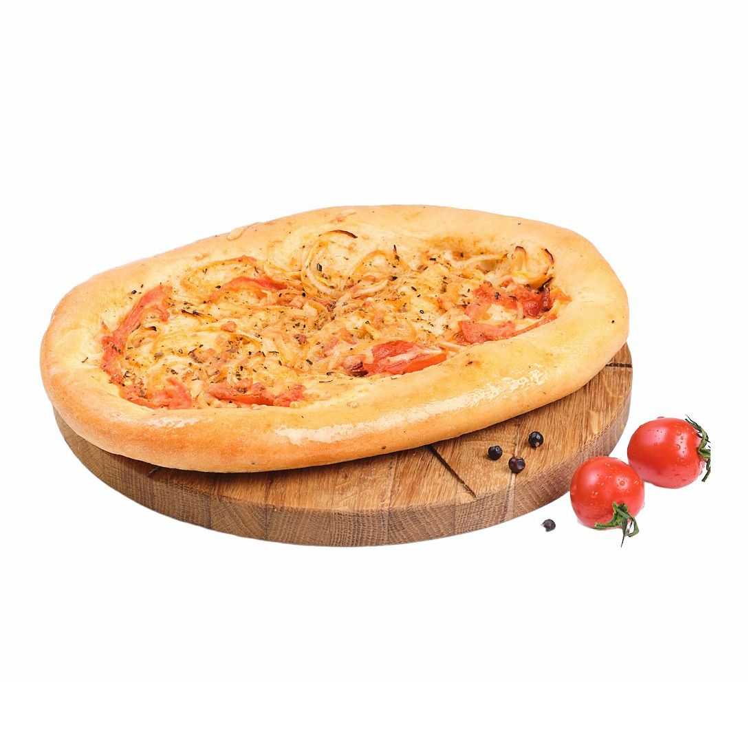 

Фокачча пшеничная с томатами и луком 250 г