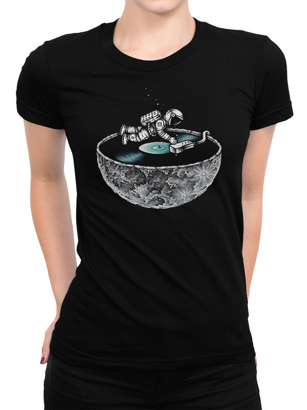 

Футболка женская Dream Shirts Космический Диджей черная XL, Космический Диджей