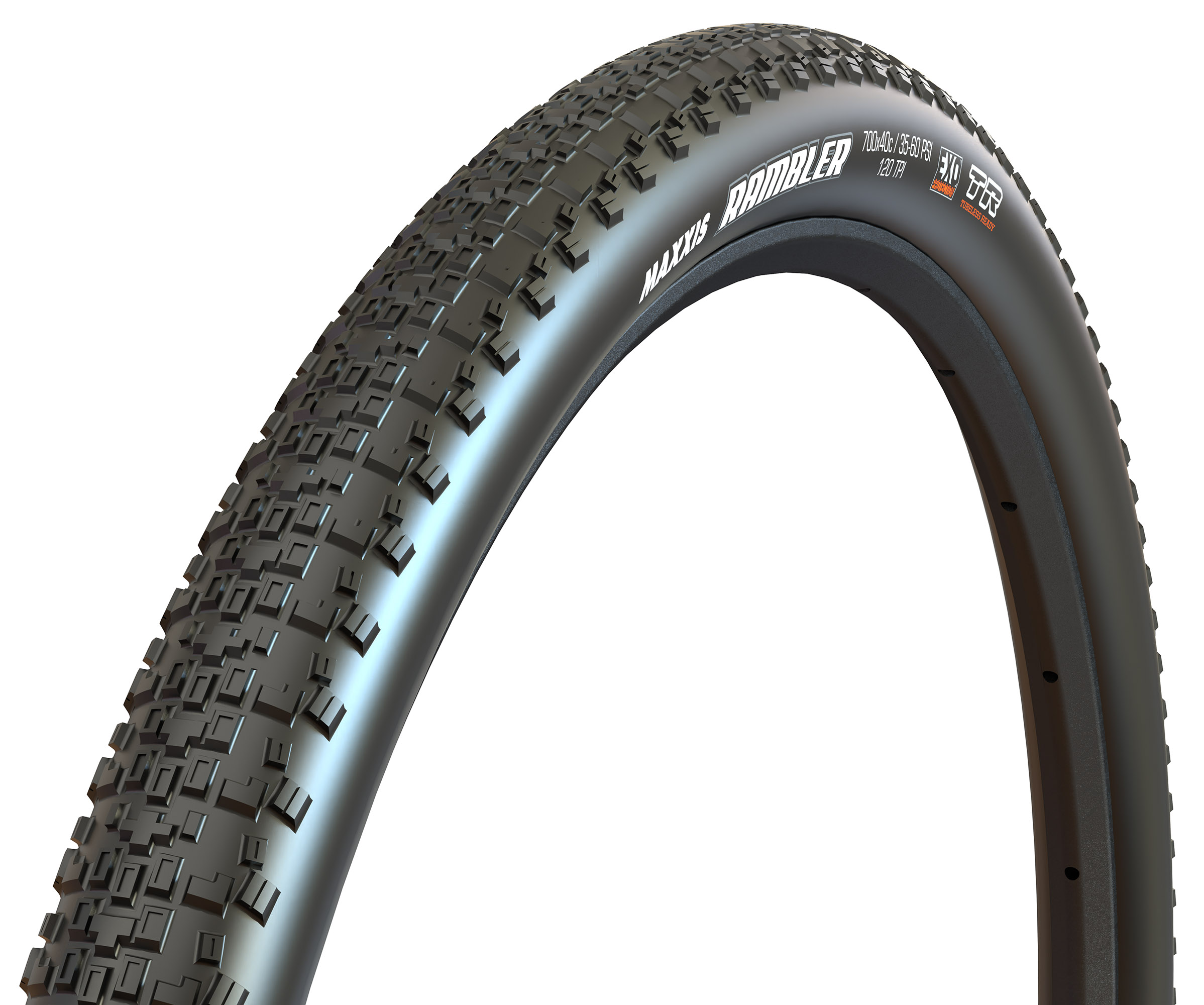 

Покрышка Maxxis Rambler 700x45C TPI 120 кевлар EXO/TR (ETB00143200), Черный