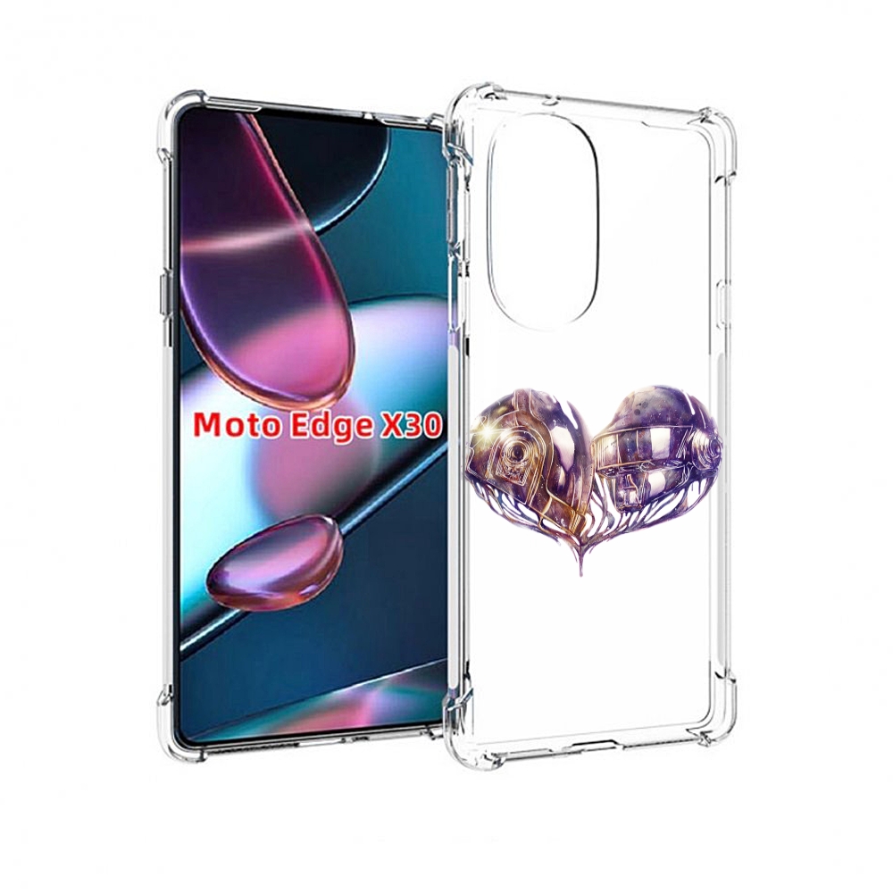 

Чехол MyPads сердце абстракция для Motorola Moto Edge X30, Прозрачный, Tocco