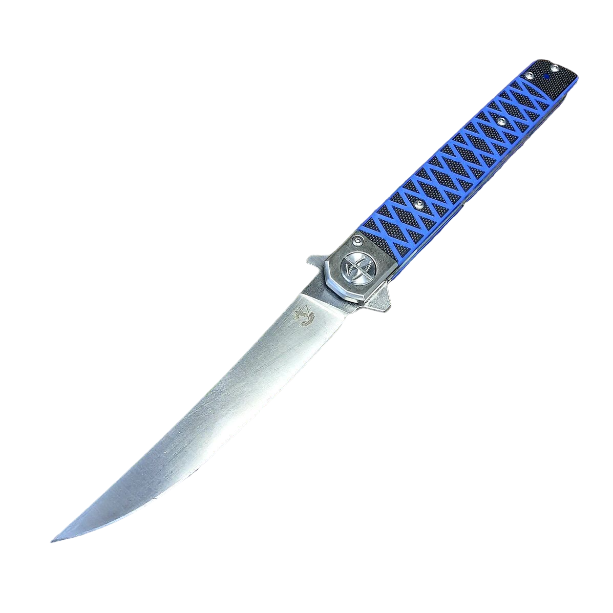 Складной нож SteelClaw Сегун-03, клинок D2, синяя рукоять G10, сегун-03, синий  - купить