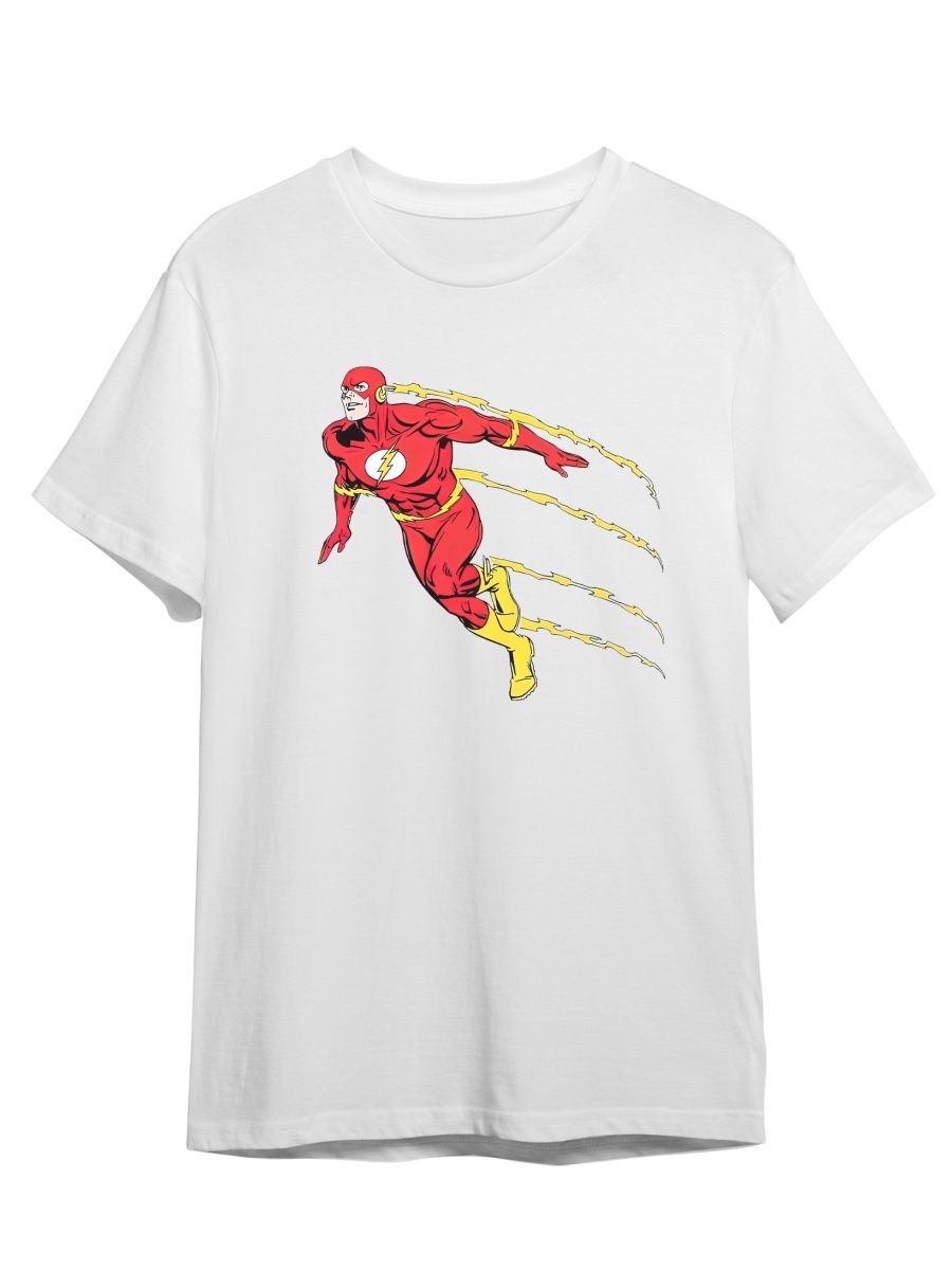 

Футболка унисекс СувенирShop Flash/Флэш/DC 1 белая 3XL (56-58), "Flash/Флэш/DC" 1