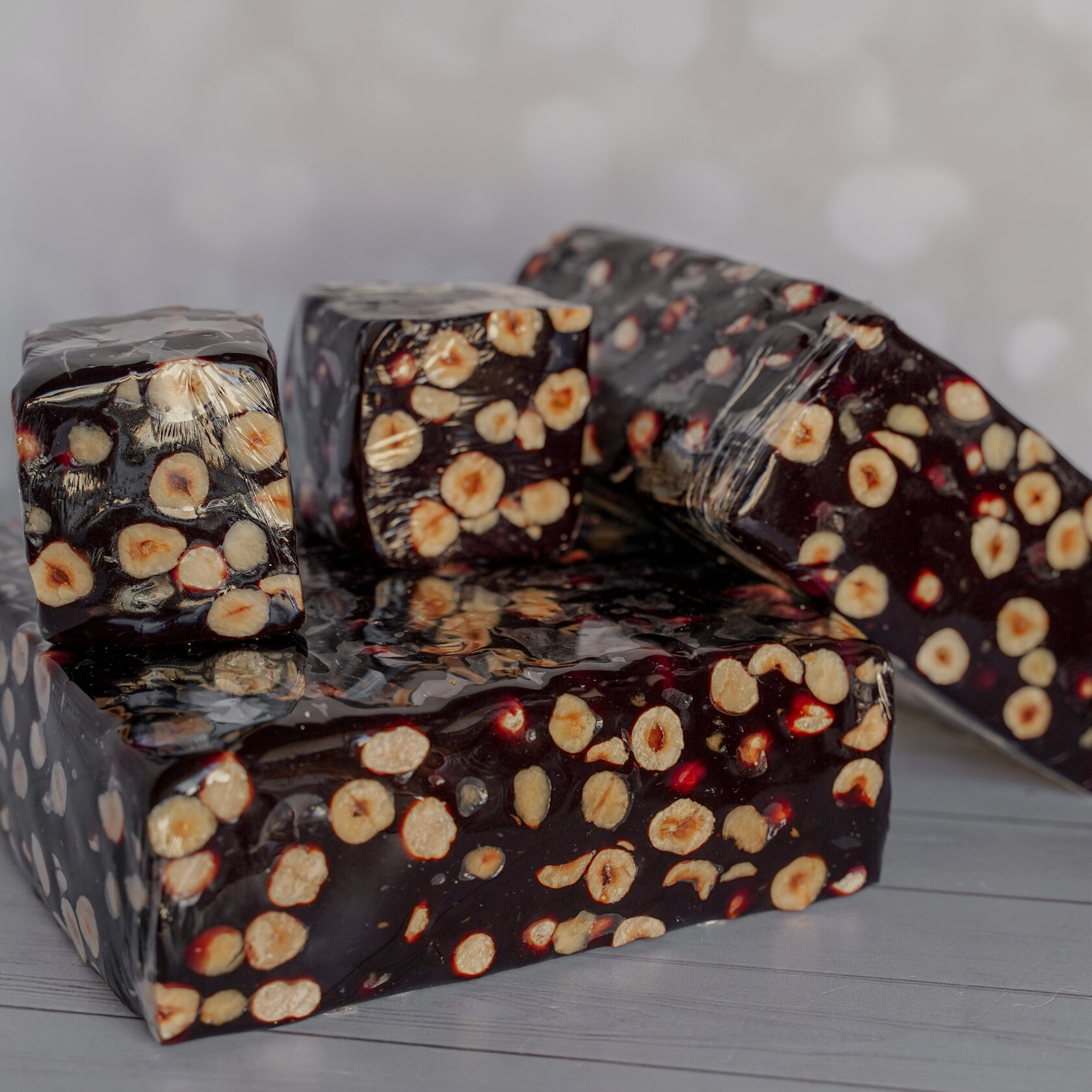 Рахат лукум Лавочка Султана ежевичный с фундуком, 500 г