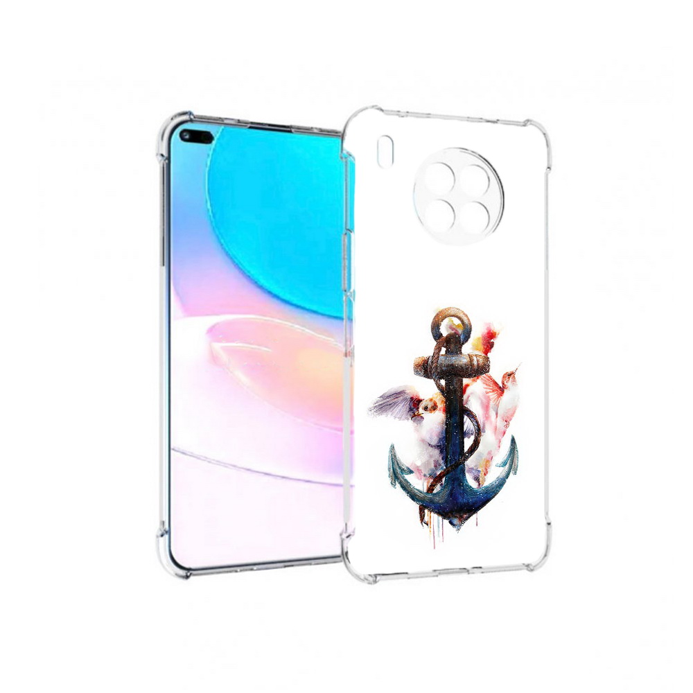 

Чехол задняя-панель-накладка-бампер MyPads якорь с птицами для Huawei Nova 8i, Прозрачный, Tocco