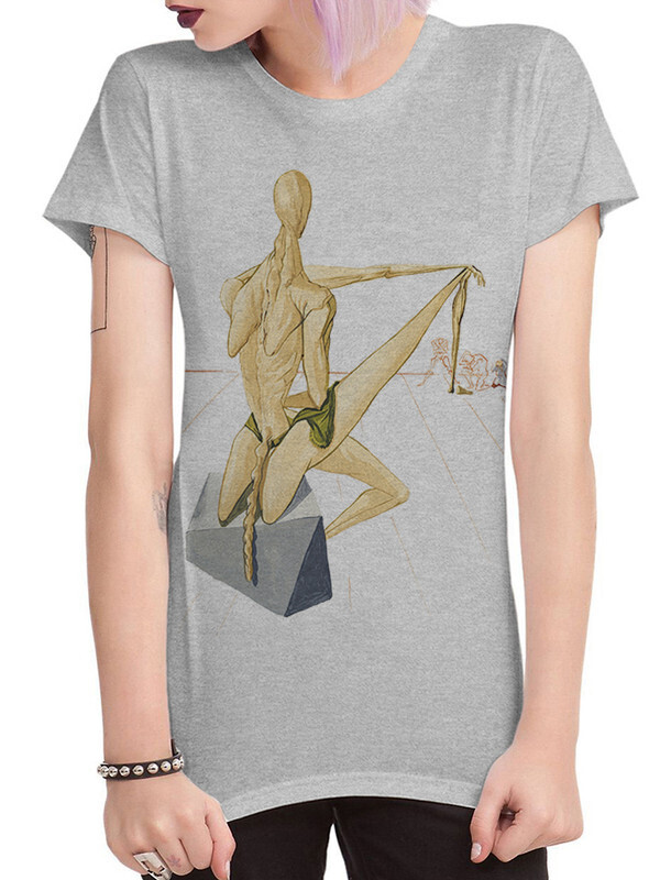 

Футболка женская Dream Shirts Сальвадор Дали серая XS, "Сальвадор Дали"