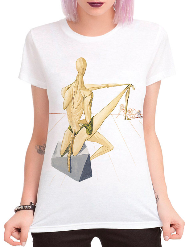 

Футболка женская Dream Shirts Сальвадор Дали белая S, "Сальвадор Дали"
