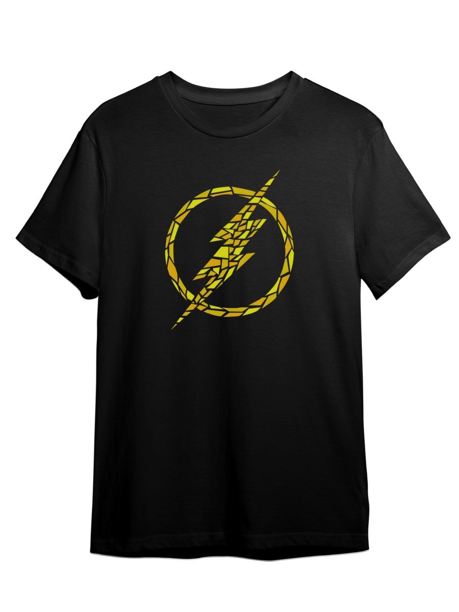 

Футболка унисекс СувенирShop Flash/Флэш/DC 2 черная 2XL (52-54), Черный, "Flash/Флэш/DC" 2