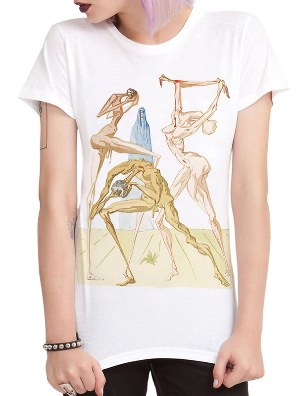 

Футболка женская Dream Shirts Сальвадор Дали - Искусство белая L, Сальвадор Дали - Искусство
