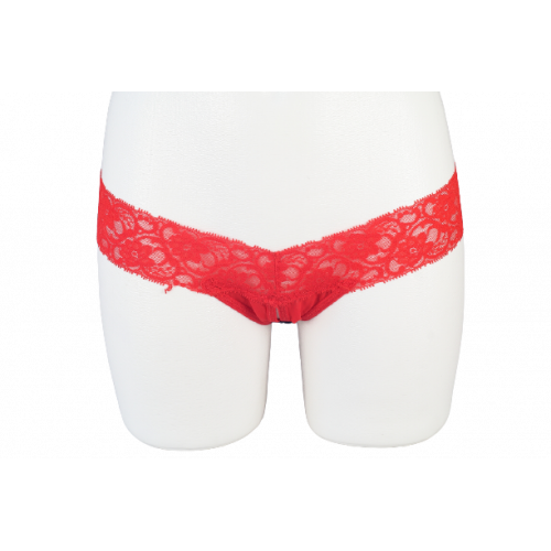 фото Baci lingerie красные кружевные трусики s