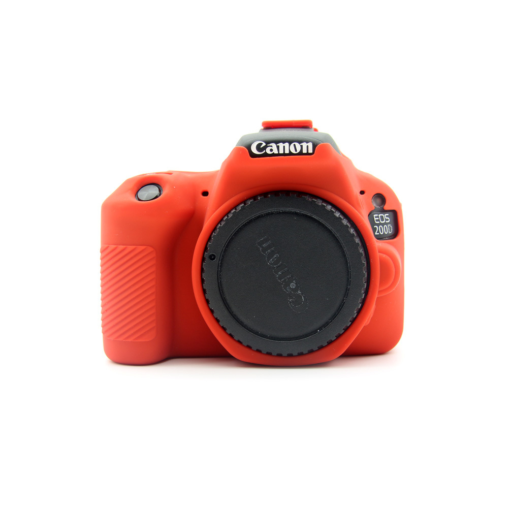 Силиконовый чехол MyPads для фотоаппарата Canon EOS 200D/ 200D II красный