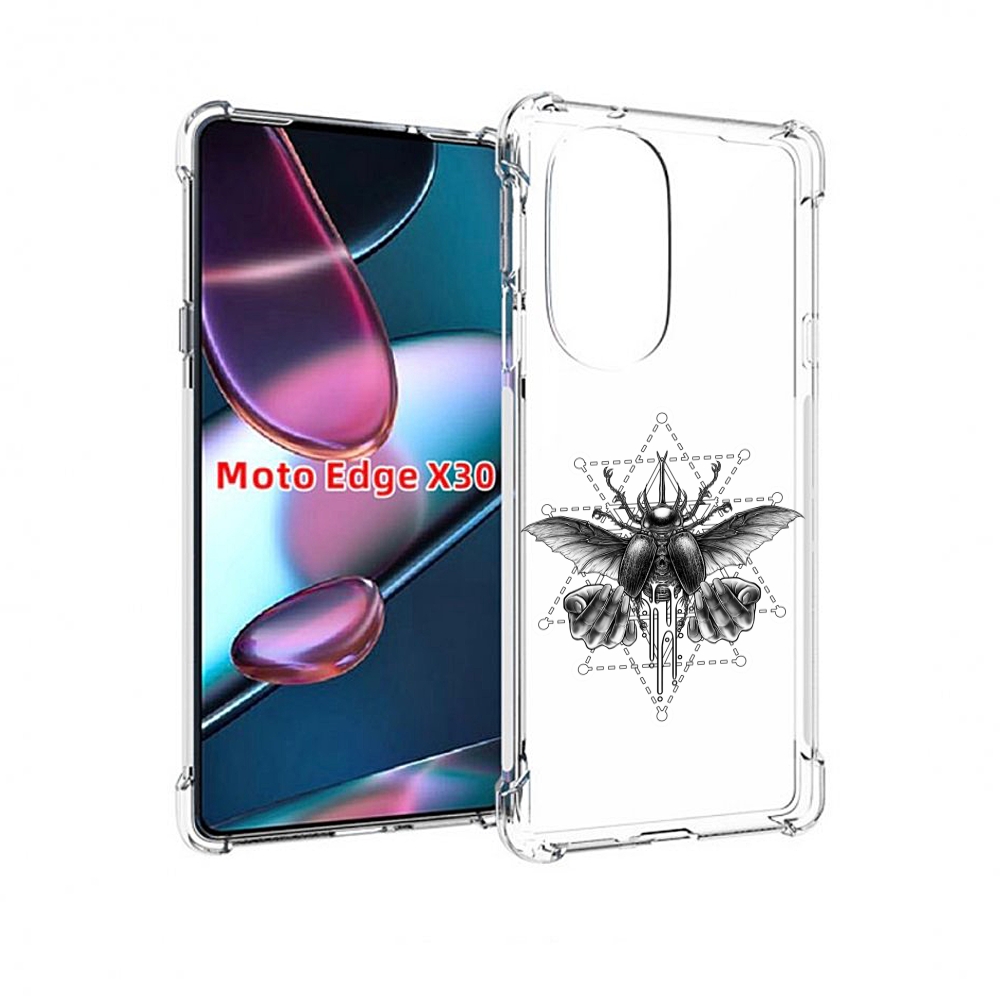 

Чехол MyPads скарабей для Motorola Moto Edge X30, Прозрачный, Tocco