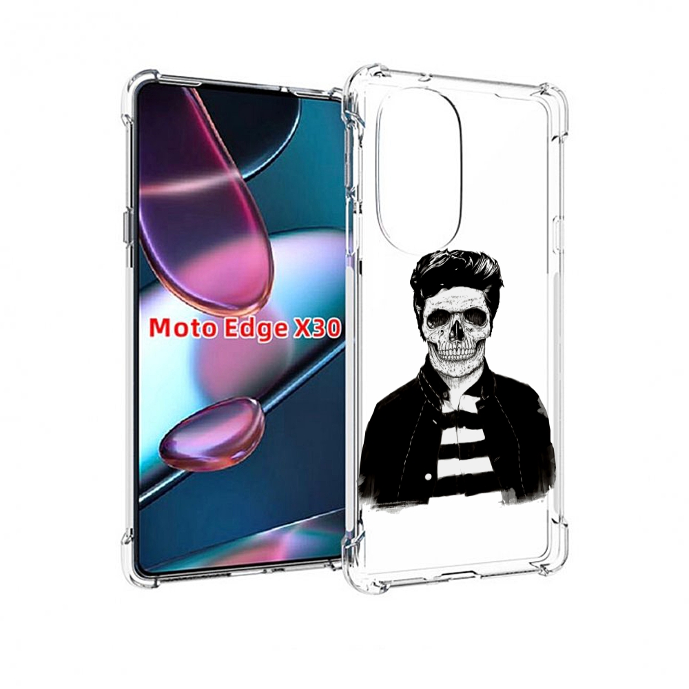 

Чехол MyPads скелет для Motorola Moto Edge X30, Прозрачный, Tocco