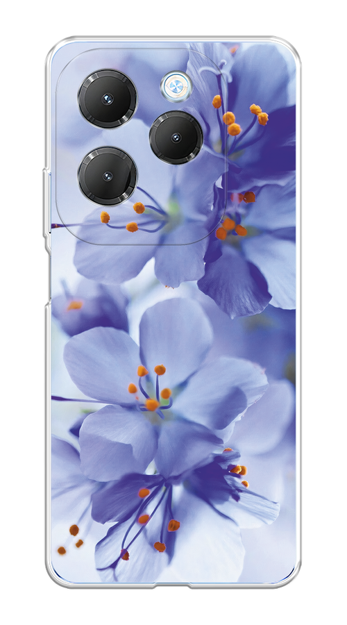 

Чехол на Infinix HOT 40/40 Pro "Фиолетовые цветки", Фиолетовый;синий, 3105350-1