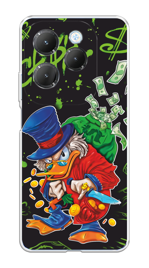 

Чехол на Infinix HOT 40/40 Pro "Скрудж Макдак с мешком денег", Красный;синий;зеленый;черный, 3105350-1