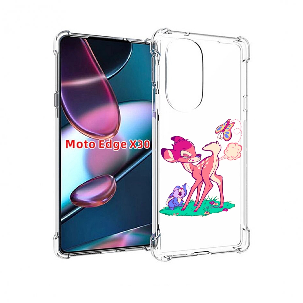 

Чехол MyPads смешной олененок для Motorola Moto Edge X30, Прозрачный, Tocco