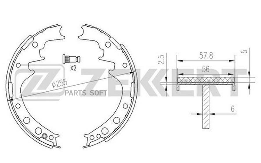 

Тормозные колодки ZEKKERT BK4119