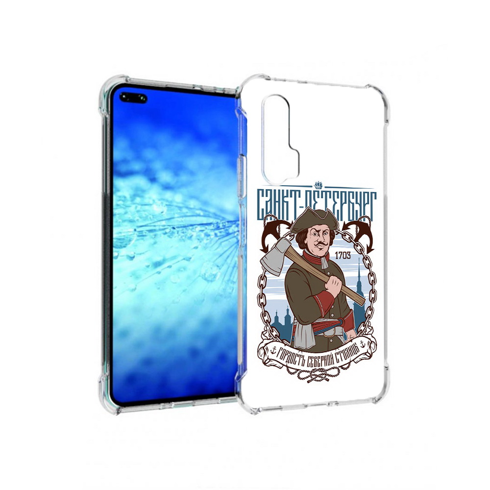 

Чехол MyPads Tocco для Huawei View 30 Pro Петр первый (PT145237.17.134), Прозрачный, Tocco