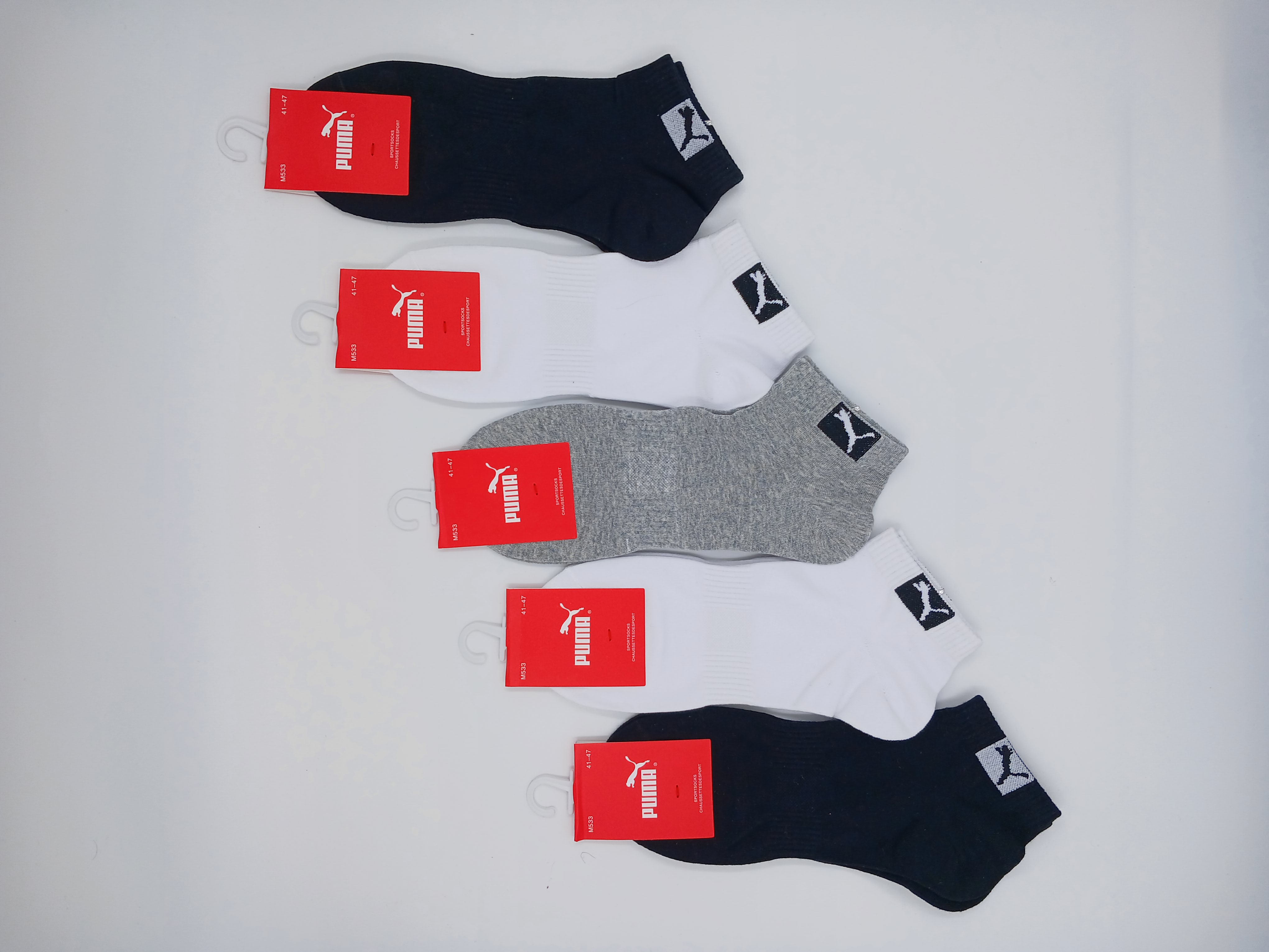 Комплект носков мужских PUMA PM-533 в ассортименте 41-47, 5 пар