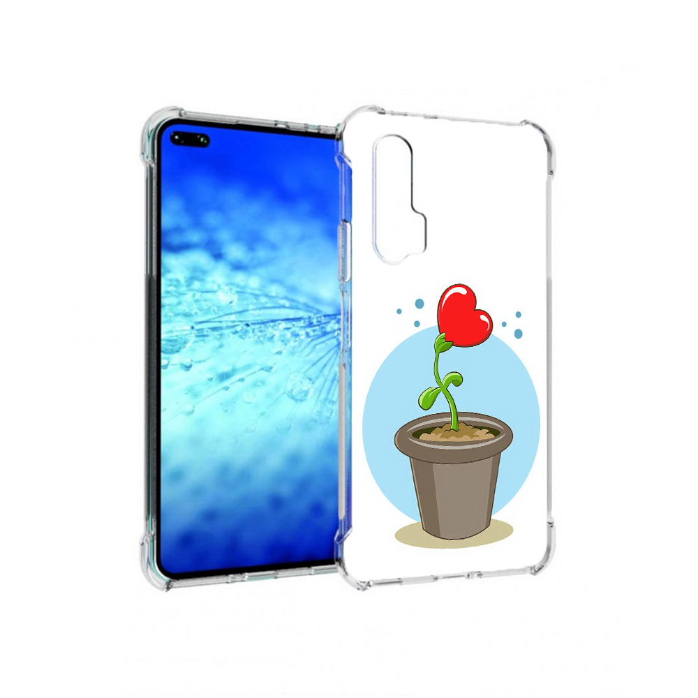 

Чехол MyPads Tocco для Huawei View 30 Pro Растение любви 14 февраля (PT145237.17.145), Прозрачный, Tocco