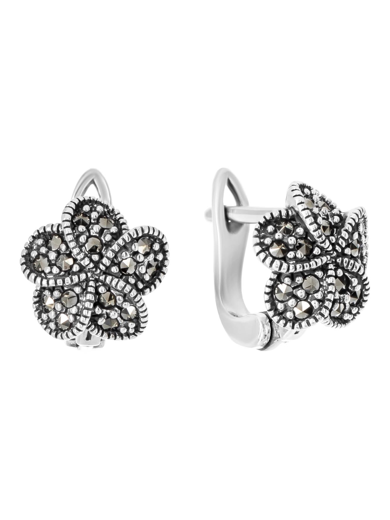 

Серьги из серебра с марказитом Марказит HE1590, HE1590_марказит