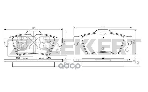 

Тормозные колодки ZEKKERT BS1474