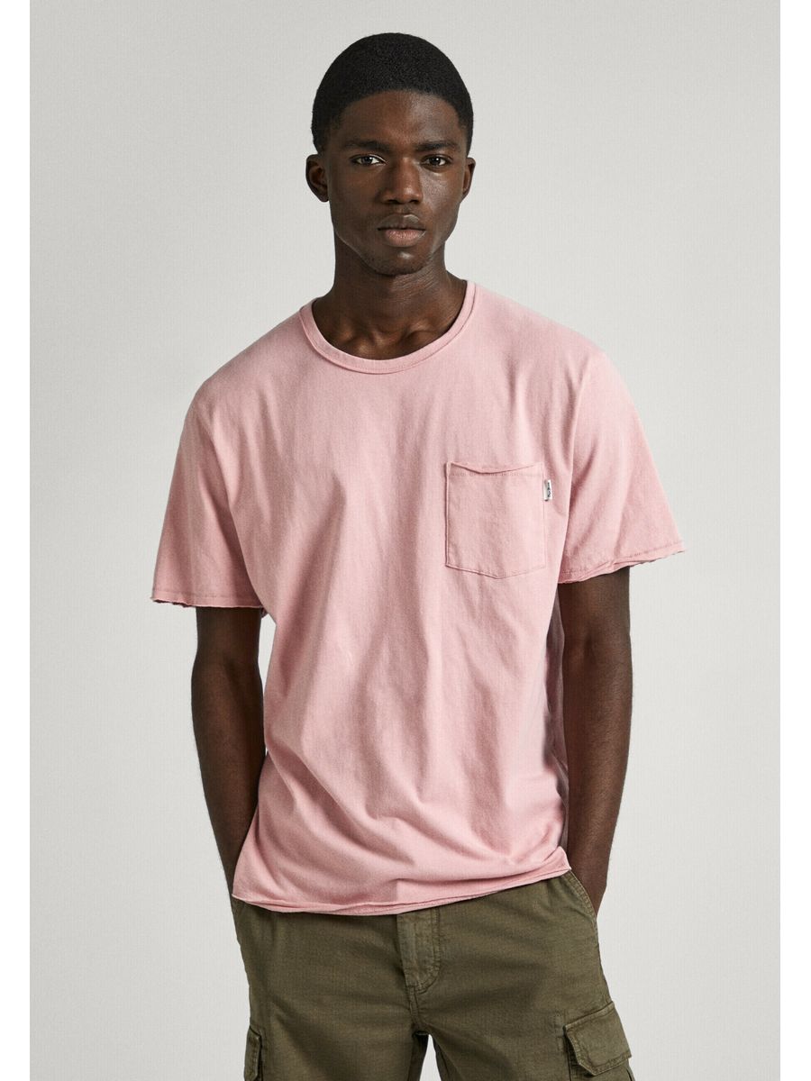 

Футболка мужская Pepe Jeans PE122O0M9 розовая M, Розовый, PE122O0M9