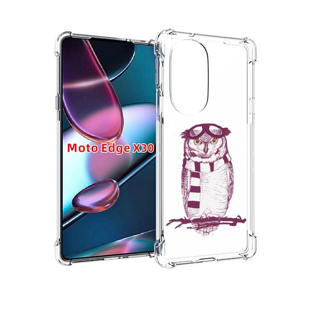 

Чехол MyPads сова-летчик для Motorola Moto Edge X30, Прозрачный, Tocco