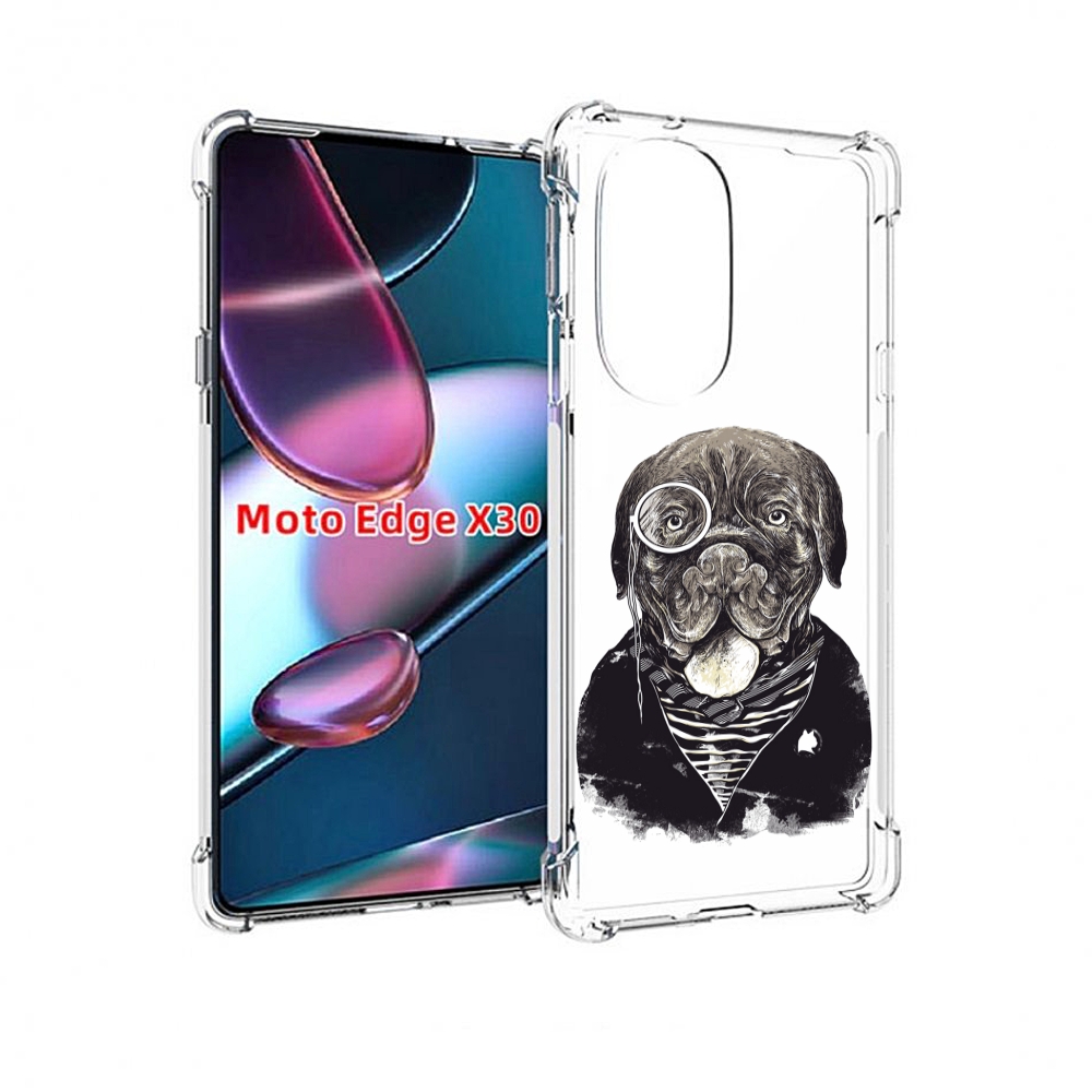

Чехол MyPads солидный песик для Motorola Moto Edge X30, Прозрачный, Tocco